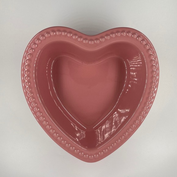 Chantal Heart Bowl Pink 3 Cup 0.7L Freezer Microwave Oven Dishwasher Safe - Picture 2 of 6